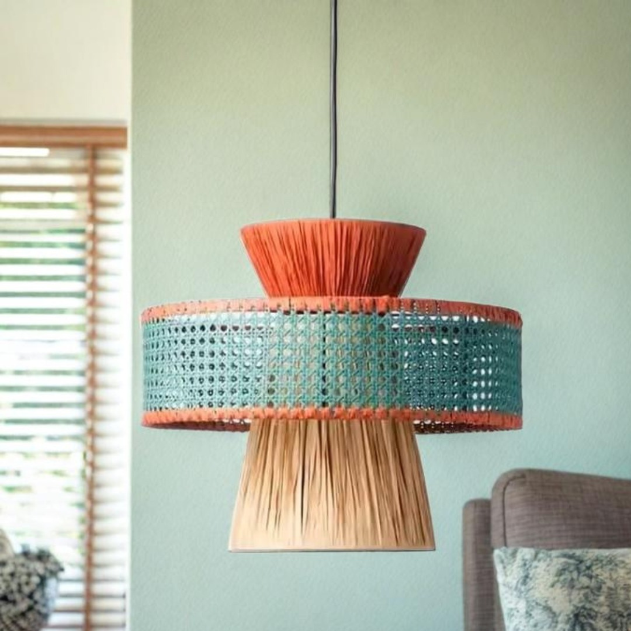 Raffia Multicolor Pendant Lamp LP-47